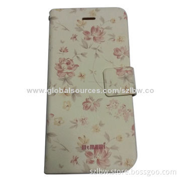 Pattern Leather Case with Card Slots and Holder for iPhone 6, Stylish and Lightweight and Pleasant